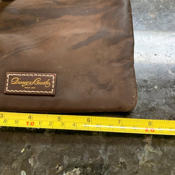 Dooney & Bourke Brown Nylon North South Triple Zip Bag - Picture 6 of 7